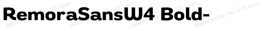 RemoraSansW4 Bold字体转换